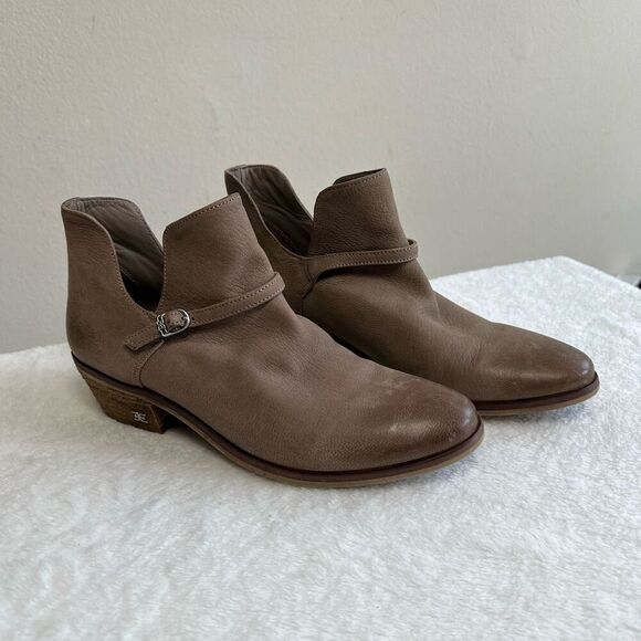 Sam Edelman Palmer Leather Ankle Booties Boots 6.5 Women - Picture 1 of 8
